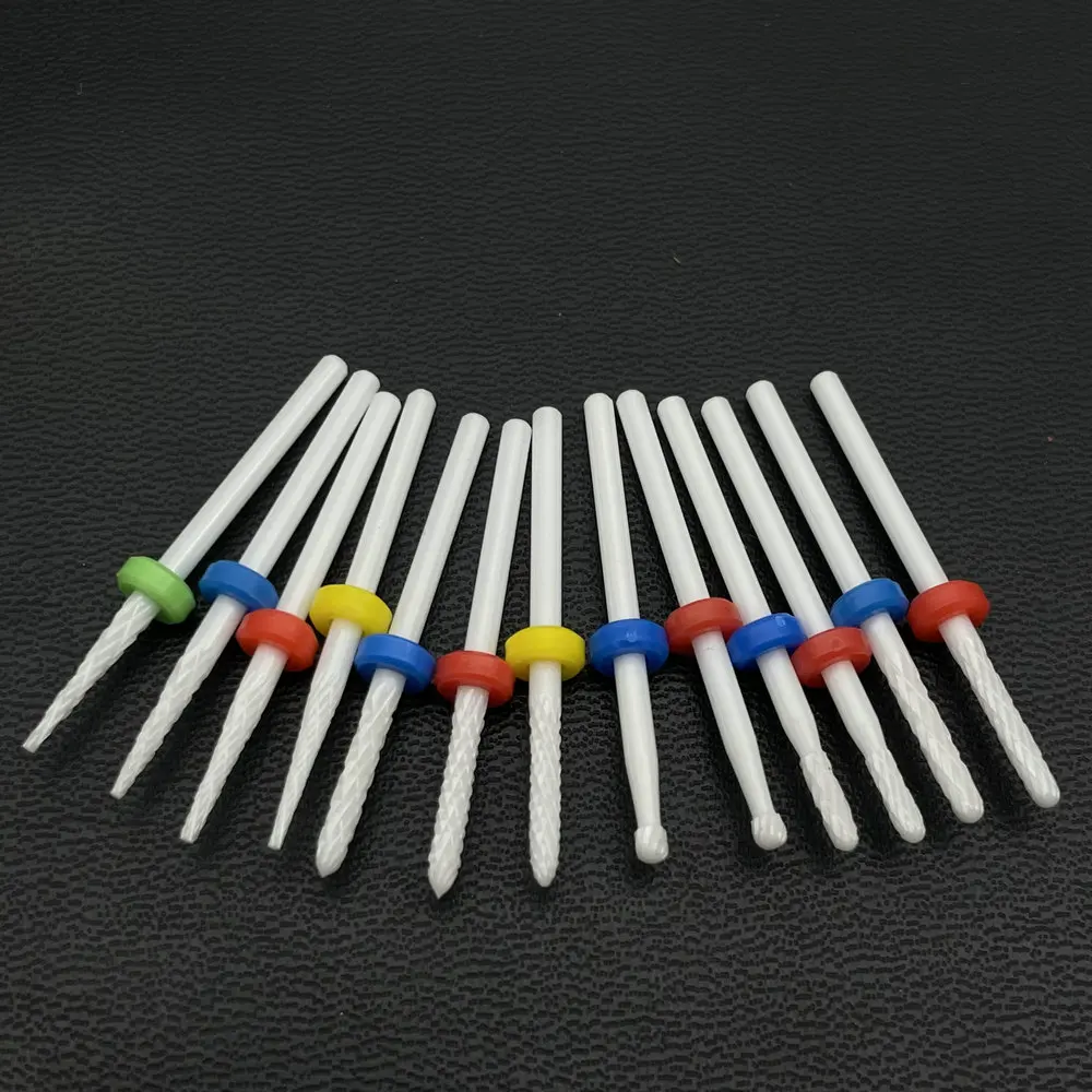 1pcs Ceramic Nail Drill Bits Rotary Cutter Clean Apparatus for Manicure Nail Milling Machine Accessories Remove Nail Gel Tools 3