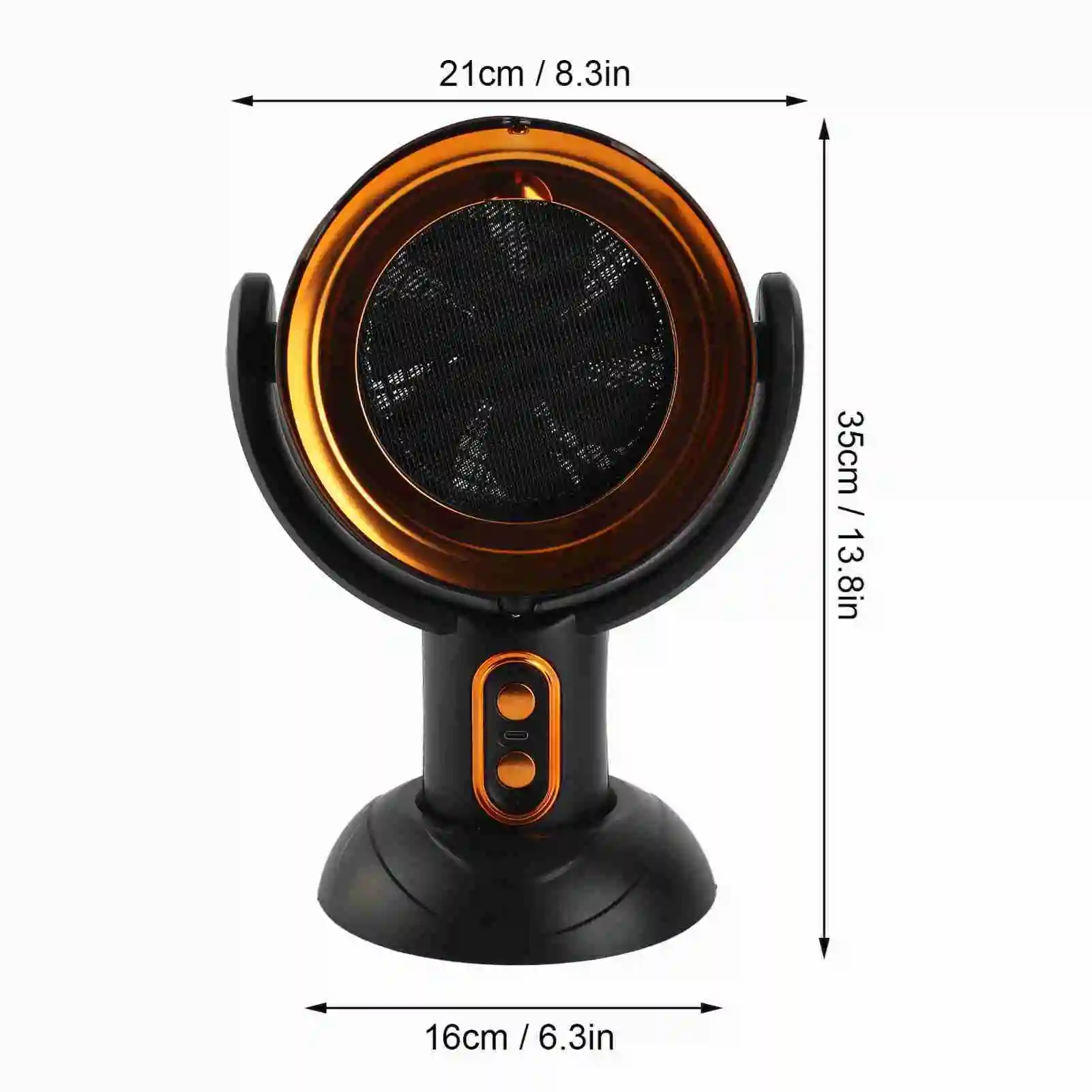 Portable Desktop Range Hood Negative Ion 2 Speed Detachable Filter Oil Collection Cup Kitchen Exhaust Fan for Indoor BBQ Hot Pot