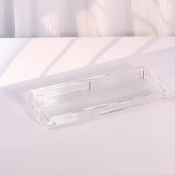 Keebox Customizable Acrylic 60 Layout Keyboard Case - DIY Color Options (Clear Stripe)
