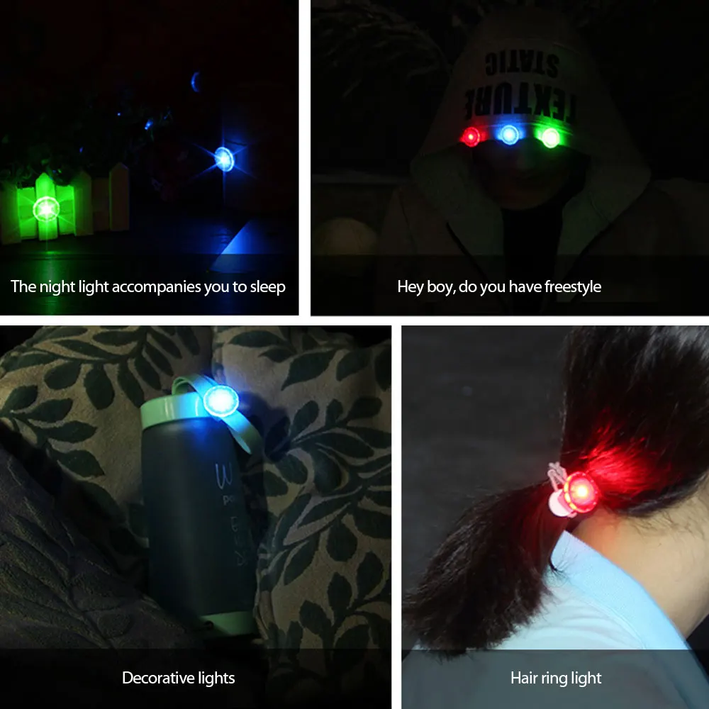 1/2PCS Luminous Shoe Clip Luminous Evening Running Safety Shoe Clips Outdoor Cycling Sports Safety Warning Light