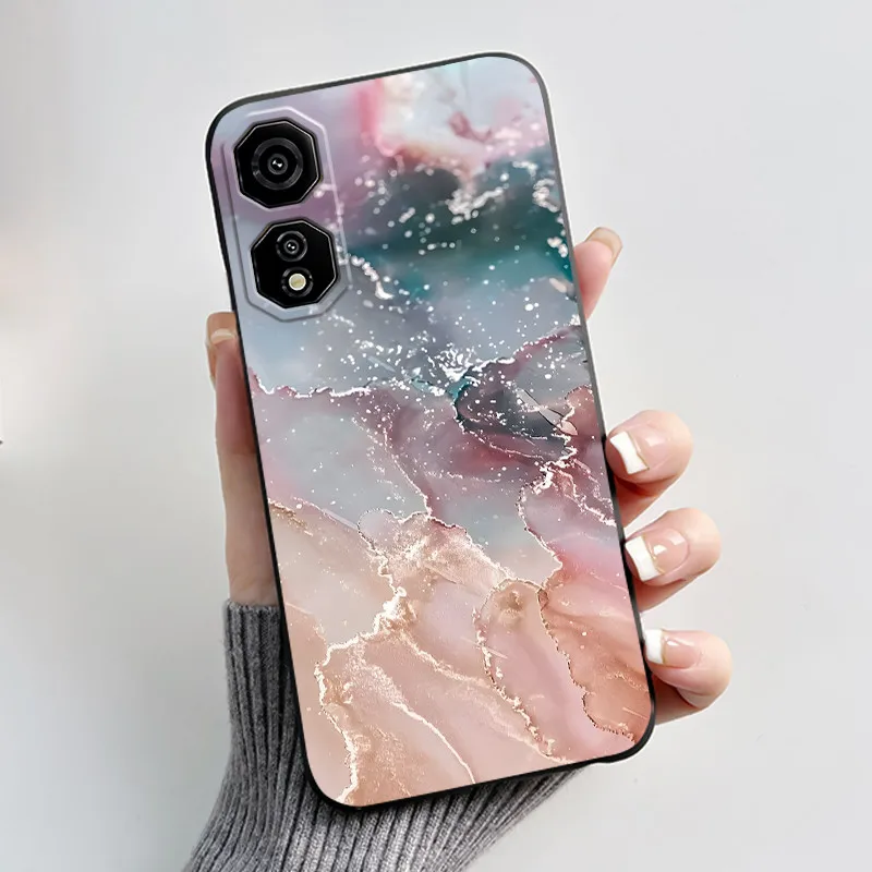 Cute Love Heart Rabbit Black Silicone Soft Protective Phone Case