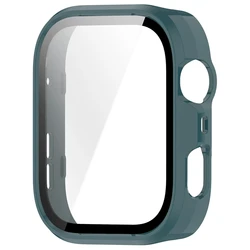 Premium Tempered Glass Screen Protector and Protective Frame Bumper Case for Huawei Watch Fit Series (Pine Green)
