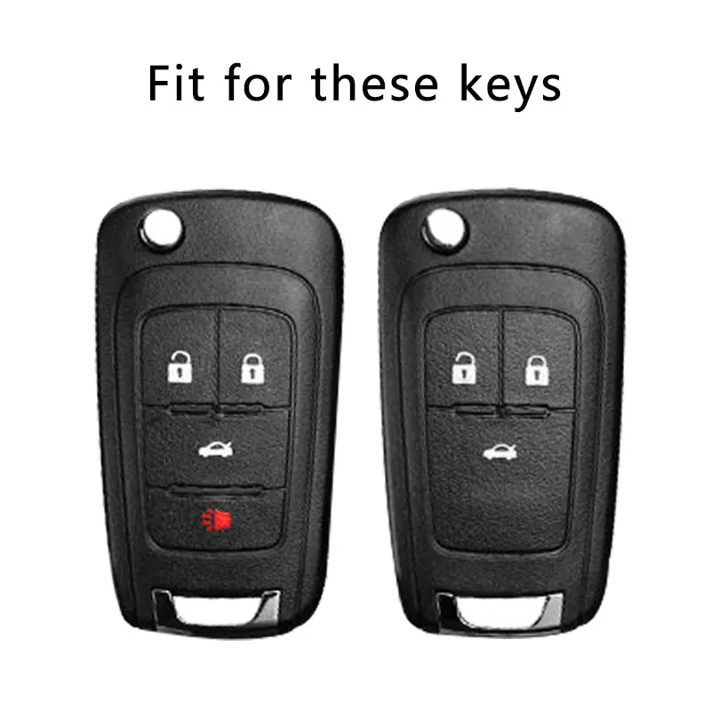 3/4 Buttons TPU Leather Car Key Case Cover Shell Fob For Chevrolet Cruze Aveo Camaro Epica Lova Sail Spark Opel Astra Corsa