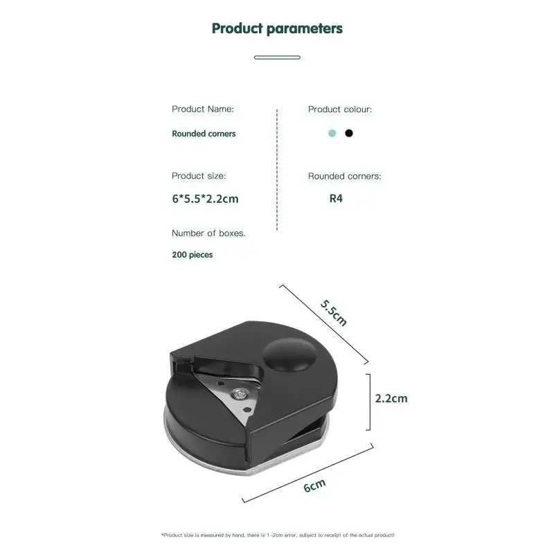 Paper Cutter Cricut Machine Rounder R4 Corner Punch Plastic Paper