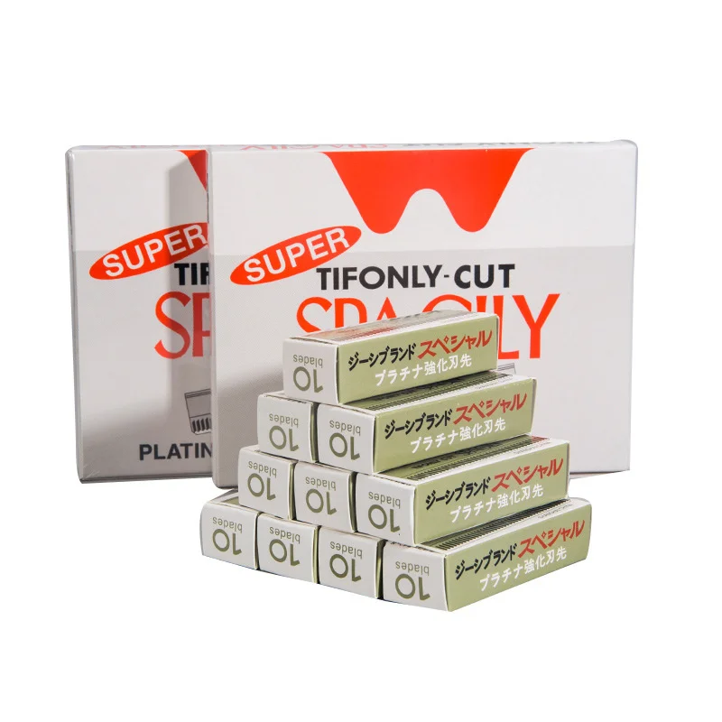 Eyebrow razor set 10/100 Pcs makeup artist special stainless steel eyebrow razor blade disposable eyebrow trimmer embroidery ripple blade