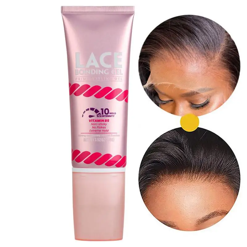 Lace Wig Glue 100g Waterproof Hair Glue for Wigs Invisible Wig Bonding Gel Watermelon Flavor Hairpiece Adhesive for Lace