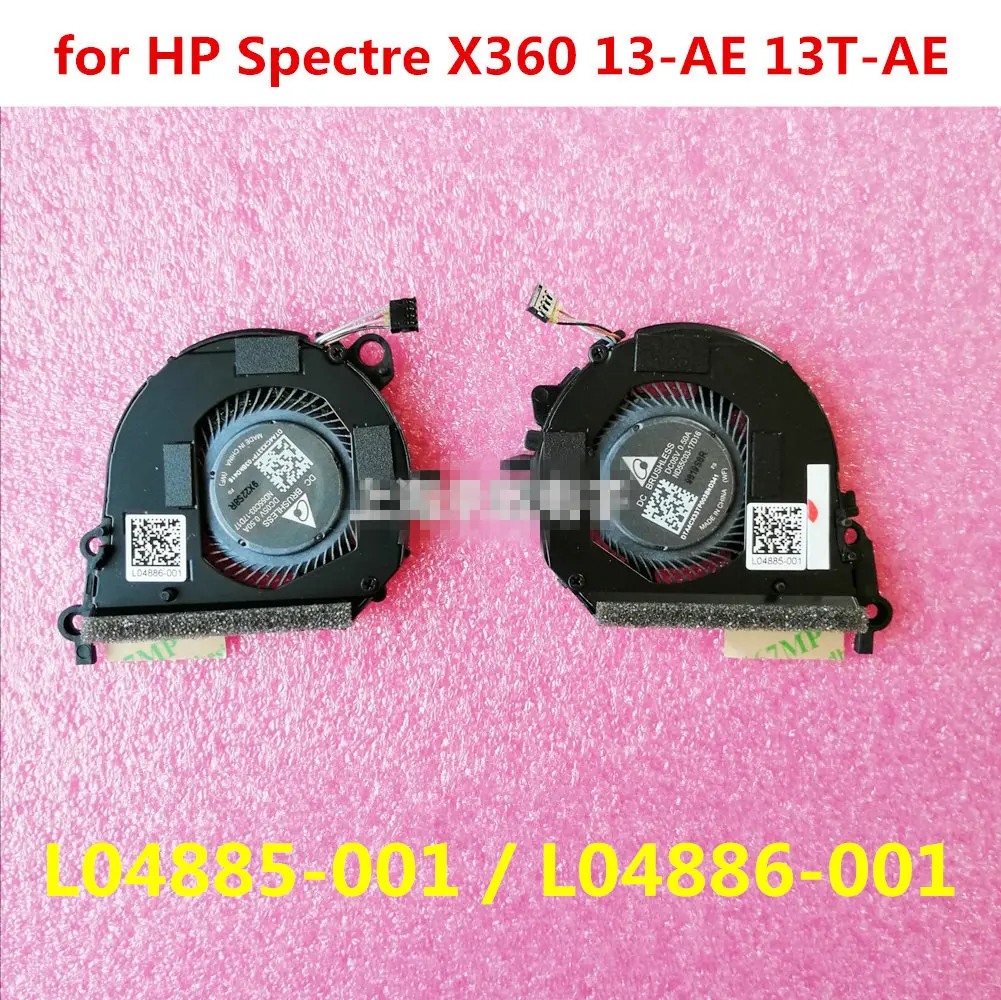 CPU GPU Fans Laptop Cooling Fan Cooler for HP Spectre X360 13-AE 13T-AE 13t-ae000 13-AE010 TPN-Q199 L04885-001 L04886 ND55C03