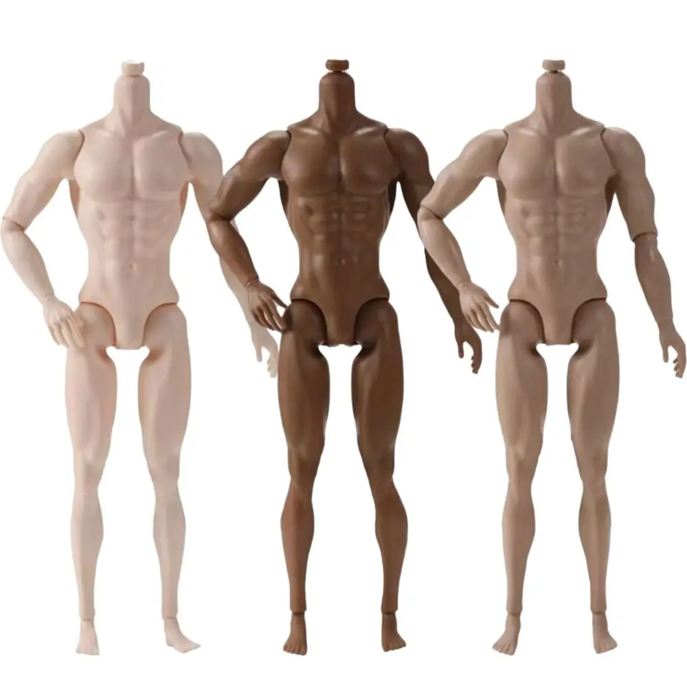 31cm Height 1/6 MJD Boy Body White Normal Tan Skin Male Body 1/6 Action Figure Body Strong Man Doll's Accessories