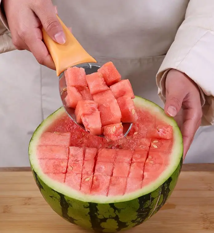 Multifunctional Mango Slicer Fruit Pulp Separator Avocado Splitter Cutter Corer Tool Spoon Fruit Spoon Diced for Kitchen Tools