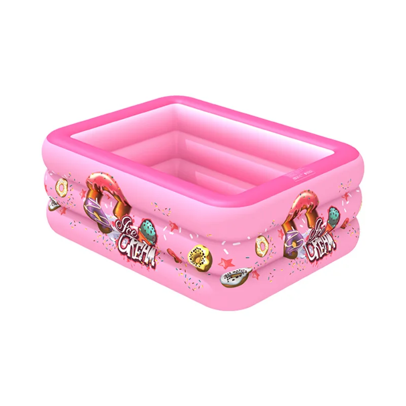 Inflatable Pool 180CM Home Indoor and Outdoor Baby Pool Square Inflatable Paddling PVC Swimming