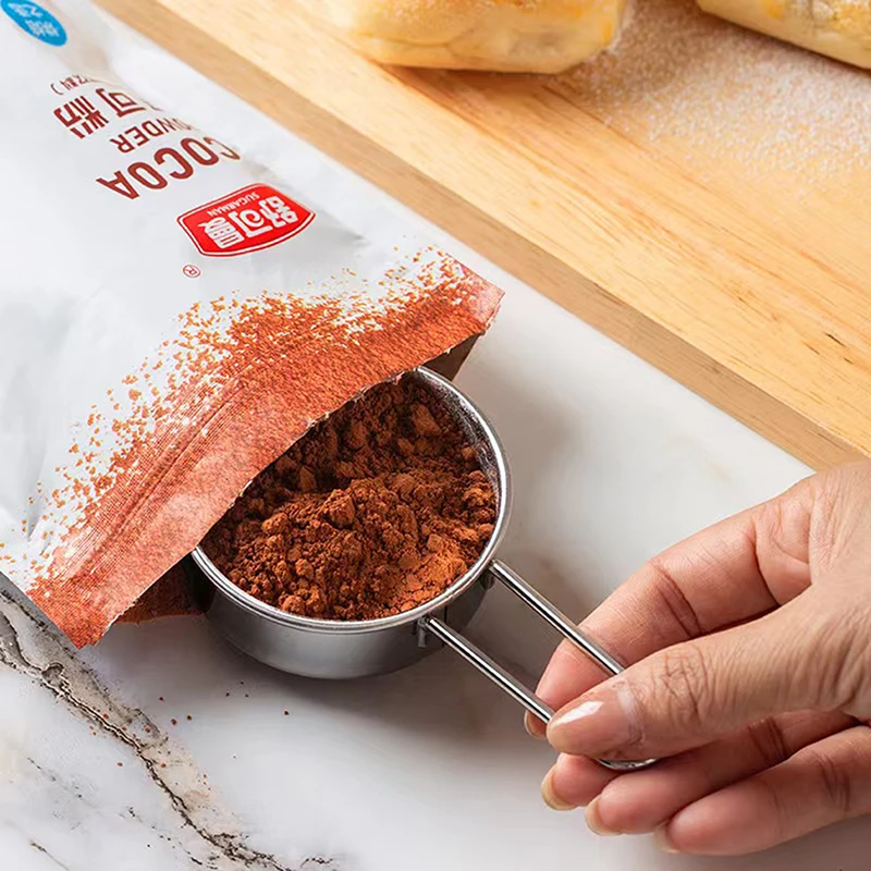 Stainless Steel Flour Sieve Fine Mesh Strainer Baking Flour Sifter With Handle Handheld Coffee Powder Mesh Sieve Baking Tools 2