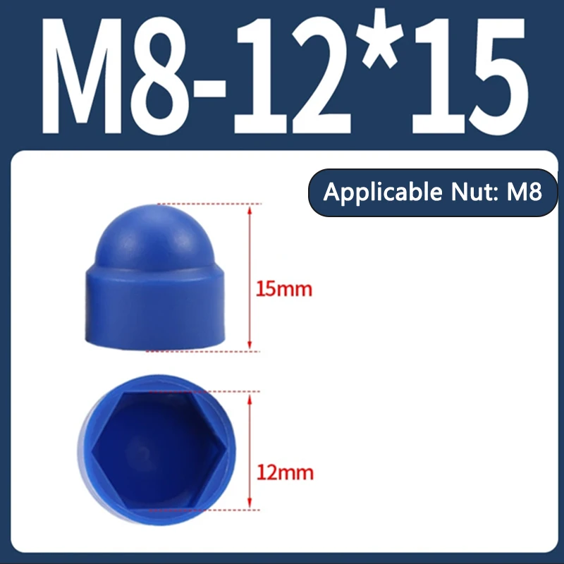 10/20/30/50pcs Nero Bianco Tappi Esagonali Copertura Plastica PE - Foto 9