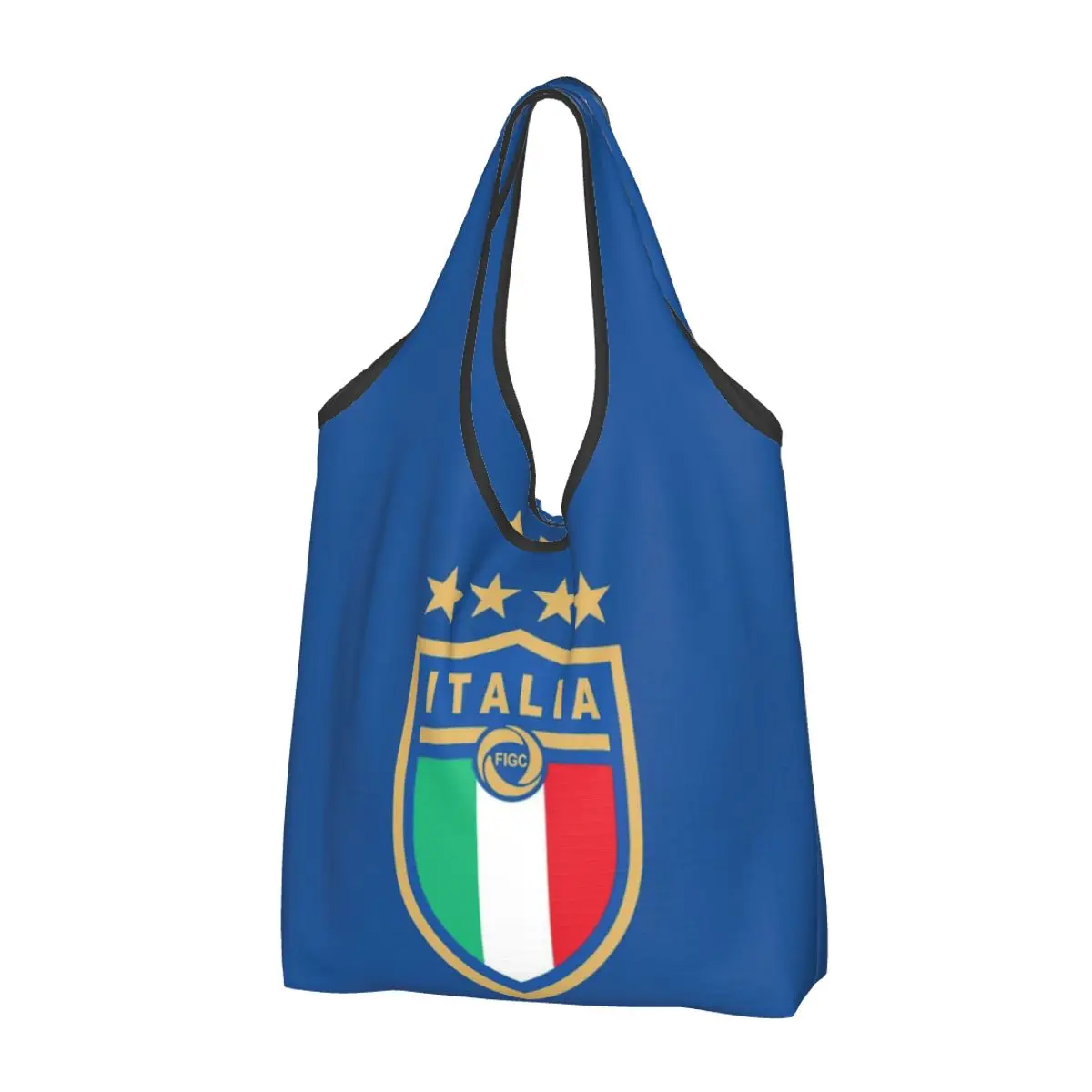 

Итальянские сумки для покупок, складные сумки-тоуты для продуктов, вместительные сумки с рисунком в стиле World 4 звезды, футбольные сумки с переработкой футбольных легенд