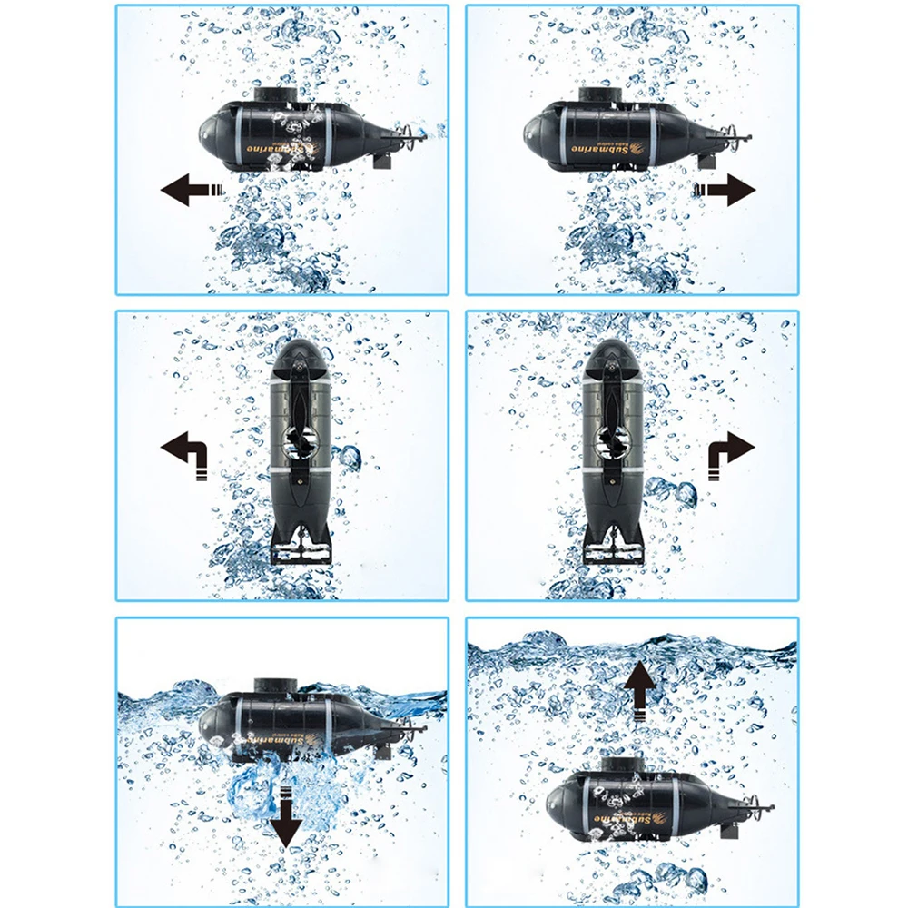 Sous-marin RC télécommandé - Bateau submersible jouet étanche