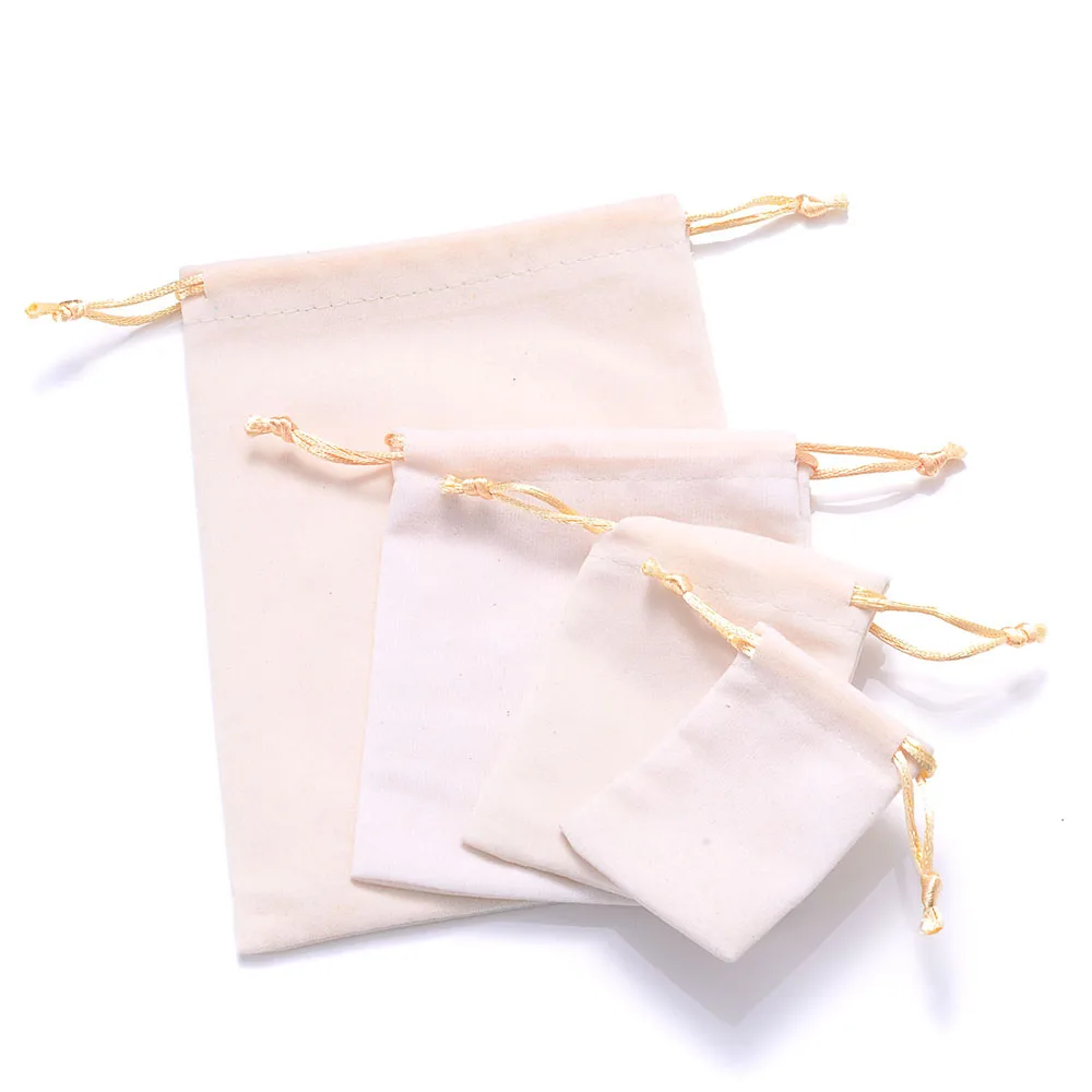 10Pcs Mini Velvet Drawstring Jewelry Pouches Reusable Gift Storage Bags For Rings Bracelets Earrings Small Accessories Packaging