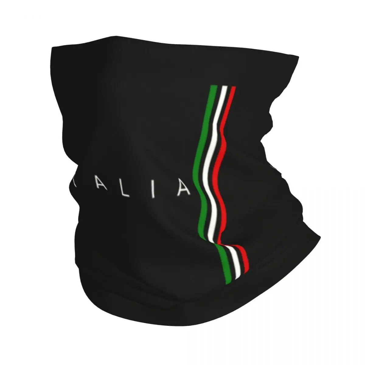 CustomItalyFlagBandanaNeckGaiterWindproofFaceScarfCoverMen