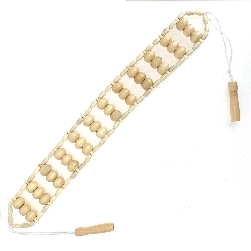 Wood Back Massage Roller Rope Wood Therapy Cellulite Massage Tools Self Tools Neck Leg Back Pain Relief cellulite massager roller,massage roller,roller massager,massage tool