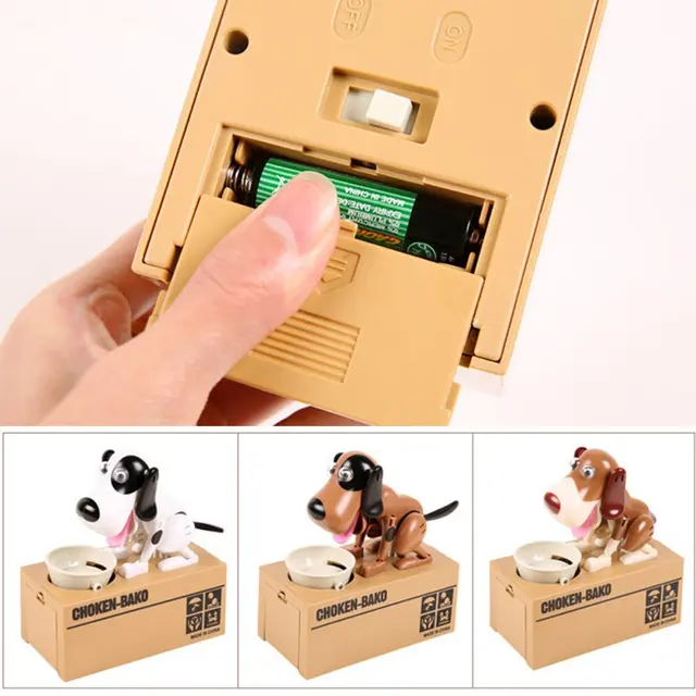 Hot Cute Small Dog Piggy Save Money Bank Saving Money Pot Coin Box Can Creative Gift Kids Birthday Gifts 3