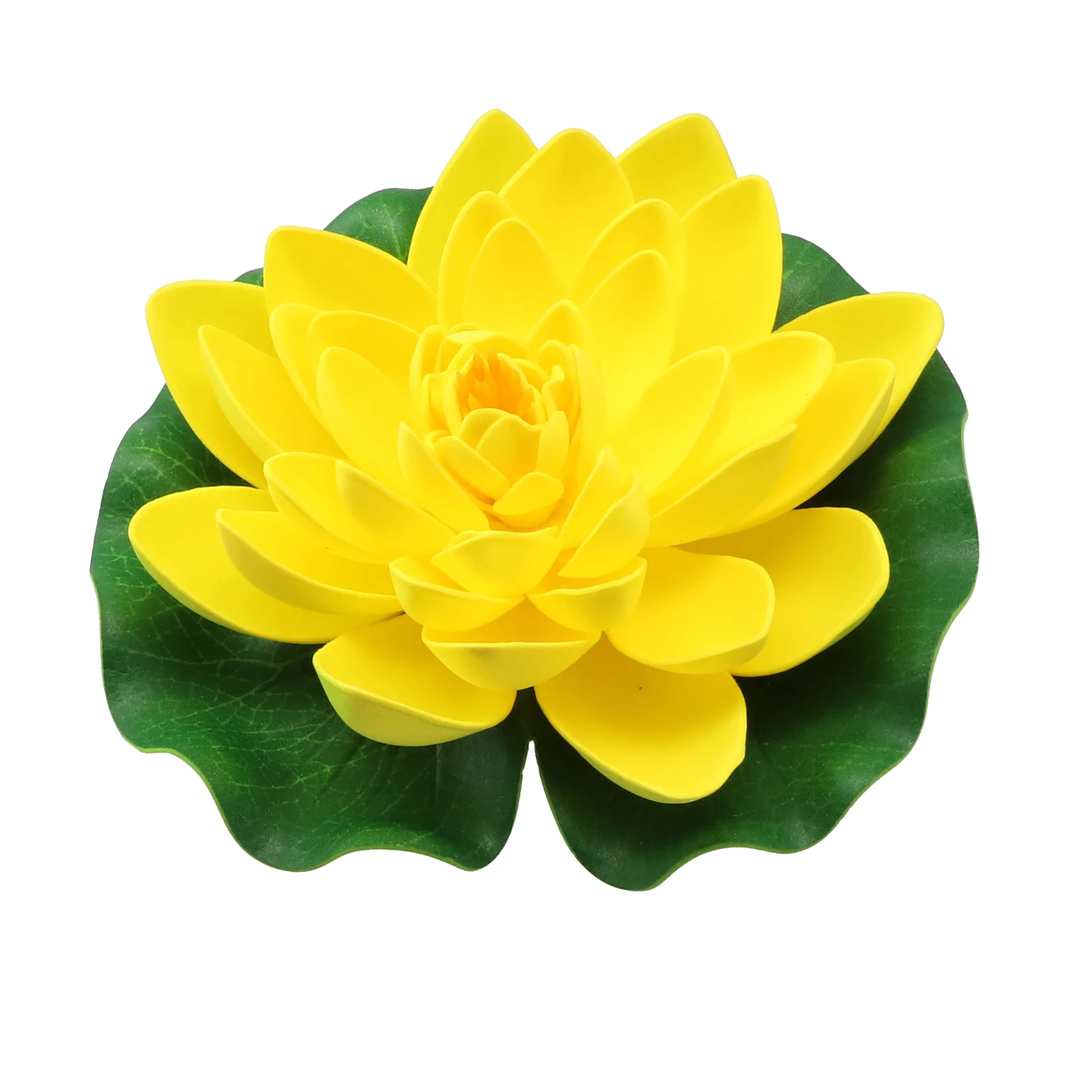 18cm Simulation Lotus Flower Artificial Water Lily Pond Floating Aquarium Decor Multicolor Lifelike Water Lily Landscape Decor