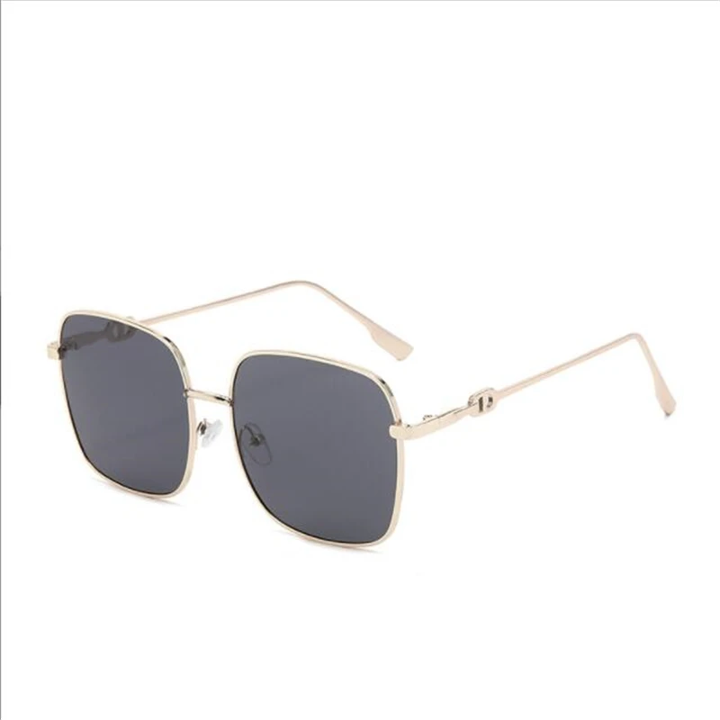 

KAPELUS Metallic hollowed-out brown sunglasses lady Unisex sunshade mirror luxury glasses fashion 11028