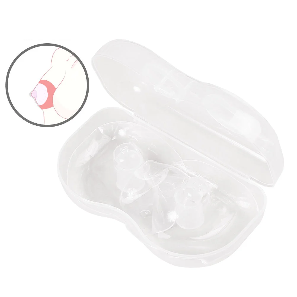 2pcs Breastfeeding Shield Semicircle Silicone Protector Nursing Cover Dust Proof Storage Case Safe Non Practical Use