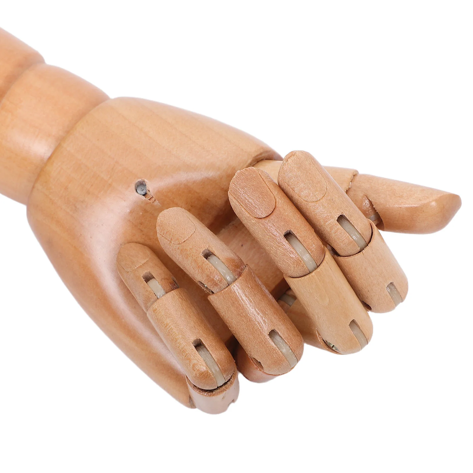 1 paio di manichini in legno di ricambio per giunti flessibili, accessori per display a mano pieghevoli realistici, bracci per manichino - immagine 4