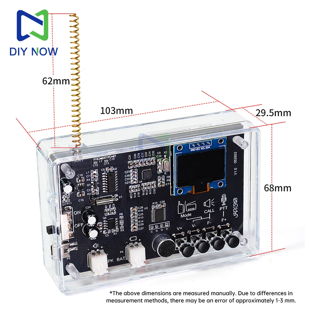 รูปสินค้า ชุดประกอบวิทยุ FM ไร้สาย DIY สนุกกับการบัดกรี