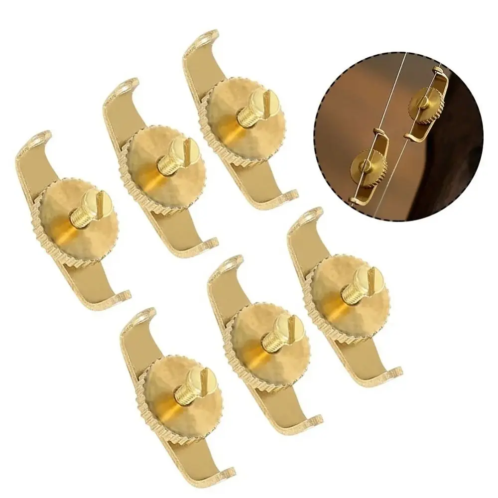 Protable 20Pcs ErhuTrimmer Pure Copper Lightweight Erhu Fine Tuners Professional Tools Adjustment Erhu String Adjustment