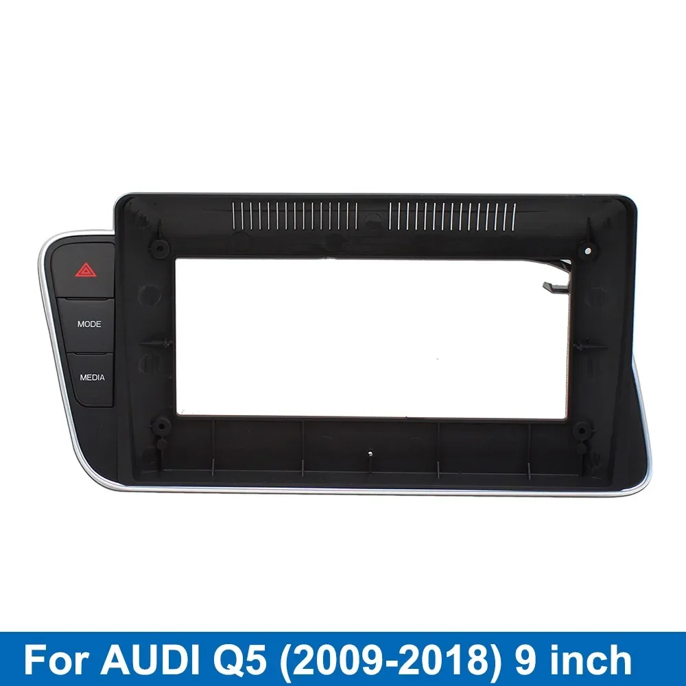 

Car Radio Fascia 9 inch for 2009-2008 AD Q5 2 Din Stereo Player Install Surround Panel Dash Kit GPS Frame