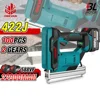 Cordless 2Gear Brushless Electric Nail Gun 422J U Nailer Stapler With 1 Set Nails Wookworking Power Tool For Makita 18V Battery 1