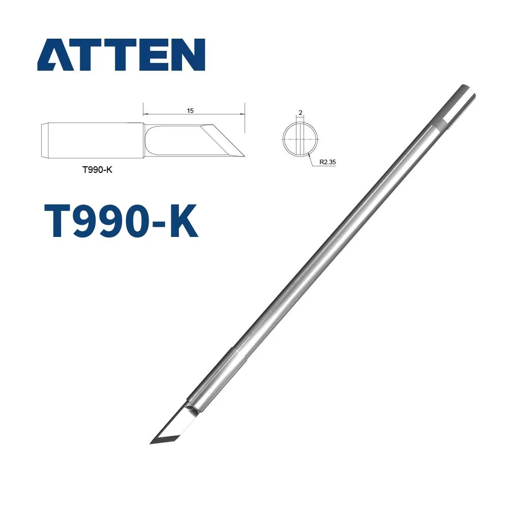 Soldering Tool ATTEN T990-k/i/ku/b/bc1/bc2/c1/c4/d4/d12/d16/d52 Soldering Tips For ST-990 ST-8602D Welder Iron Tip Replacement Part