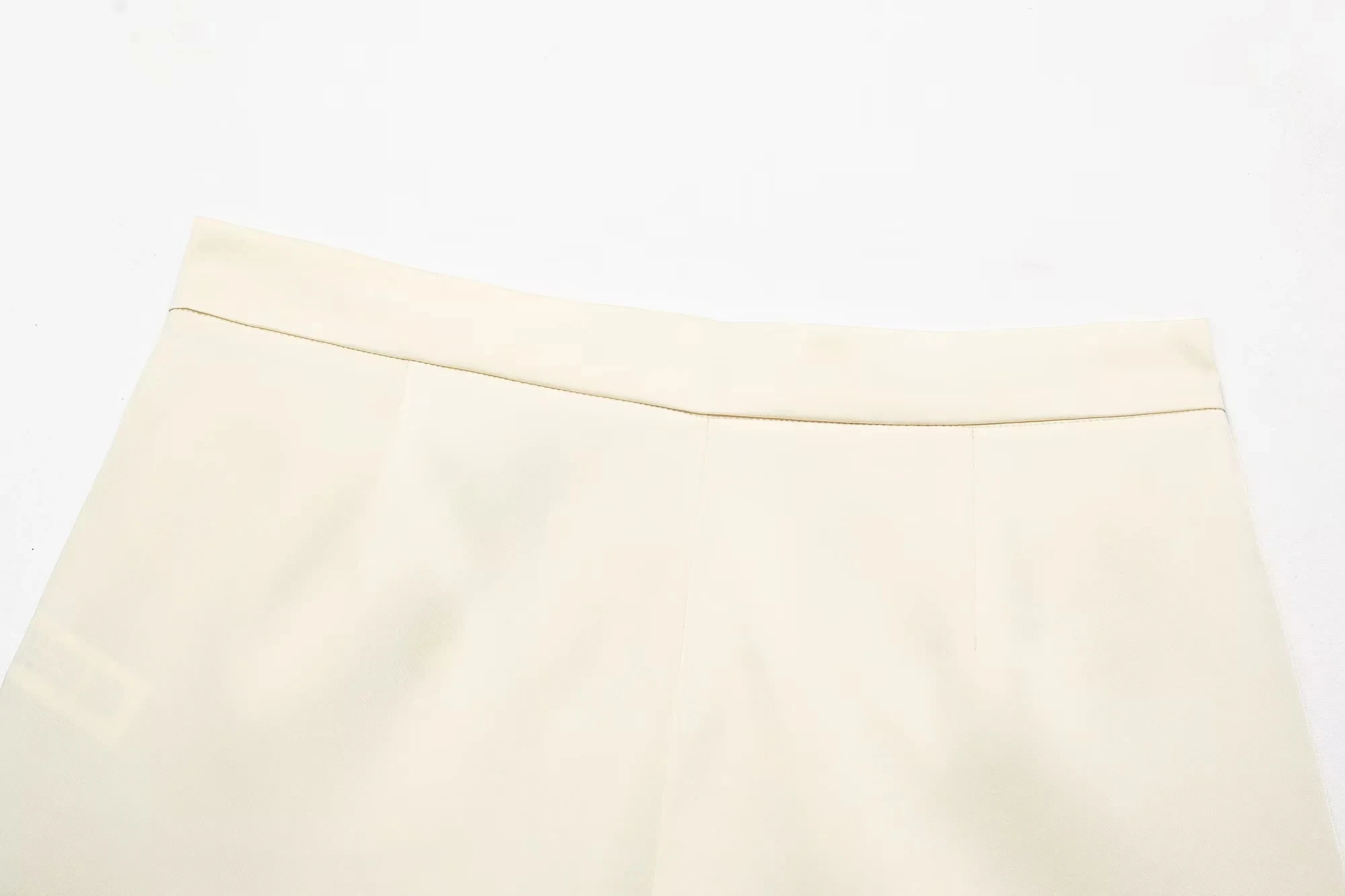 KONDALA Vintage Casual Chic Damen Shorts Schicke Gelbe Spitze Taschen Reißverschluss Shorts Neue Mode 2026 Frühling Sommer Urlaubsshorts – Detail 9