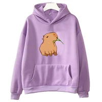 Funny Capybara Print Hoodie Women/Men Kawaii Cartoon Tops Sweatshirt for Girls Unisex Fashion Harajuku Graphic Hooded Pullovers - Image 5