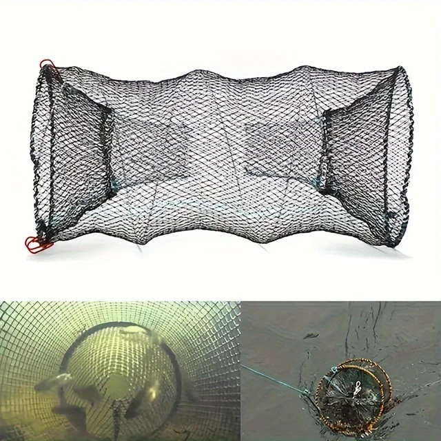 1pc Foldable Spring Fishing Cage,Fishing Net for Crab, Fishing Tackle