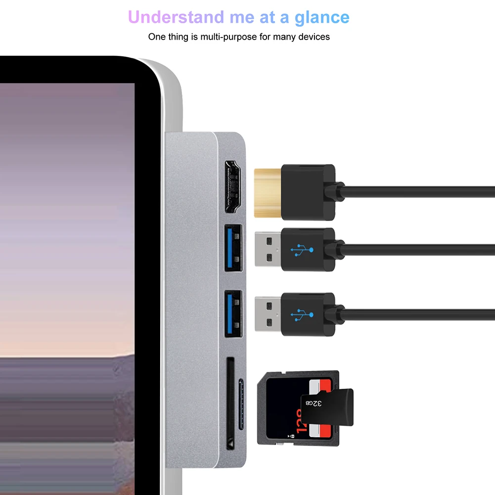 ŷ ̼  4K ȣȯ USB 3.1 Gen 1 ϵ ̺ ŷ ̼, Surface Pro 4 5 6 7 8 X  ϵ ũ 