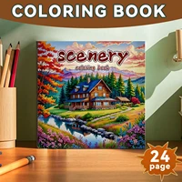 1pc Art Coloring Book 24 Page Coloring Books Gift For Birthday Party Relieve Stress Kill Time Graffiti Painting Drawing Art Book 1