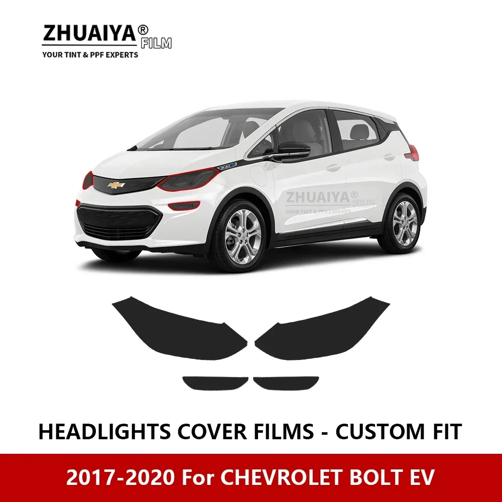 

For CHEVROLET BOLT EV 2017-2020 Car Exterior Headlight Anti-scratch PPF precut Protective film Repair film stickers Accessories