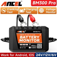 2025 New ANCEL BM300 Pro 6V/24V/12V Battery Tester Battery Monitor SOC Battery Health Analyzer Tool IOS Andoird 1