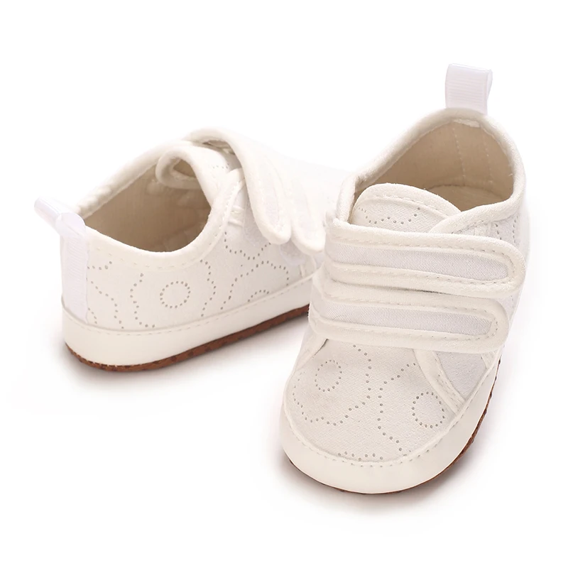 Modische Babyschuhe für 0–18 Monate, Freizeitschuhe für Herren und Damen, einfarbig, Baumwolle, weiche Sohle, neue Sportschuhe, bequem für den ersten Spaziergang – Detail 9