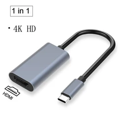 Multi - function 3 - in - 1 USB 3.0 Type - C to HDMI & OTG Hub Adapter (1 in 1 Black)