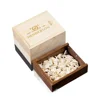 1PCS Free Engraving Unfinished Wooden Walnut Maple Box Jewelry Wood USB Box Storage Keepsake Craft Personalization Wedding Case 1
