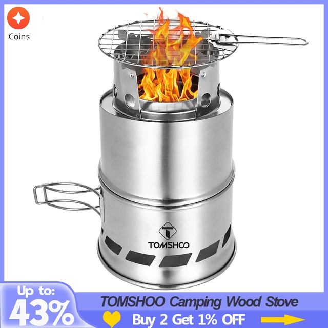 Wood Alcohol Camping Stove | Tomshoo Outdoor Stove Wood | Folding Camping  Wood Stove - Outdoor Stove u0026 Accessories - Aliexpress