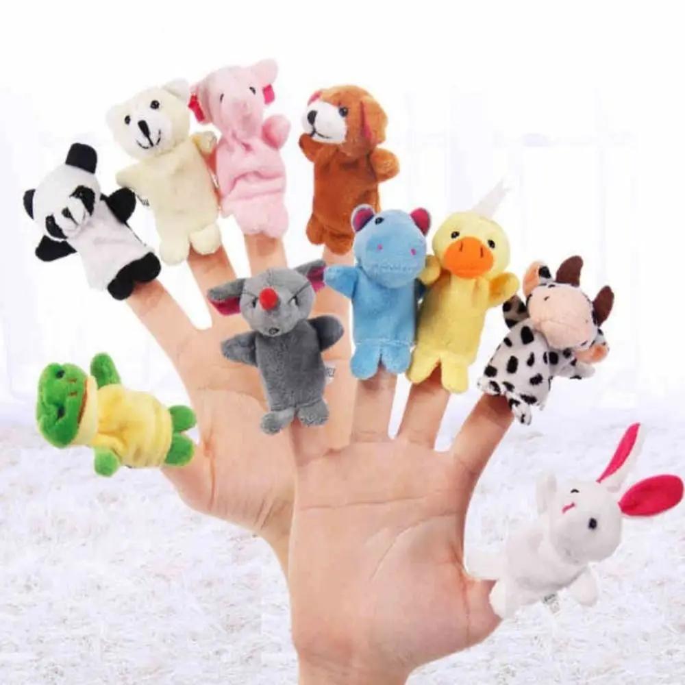 

Parent-Child Children's Hand Puppet Cartoon Plush Rat Animal Puppet Chick Dog Finger Puppet Educational Toy