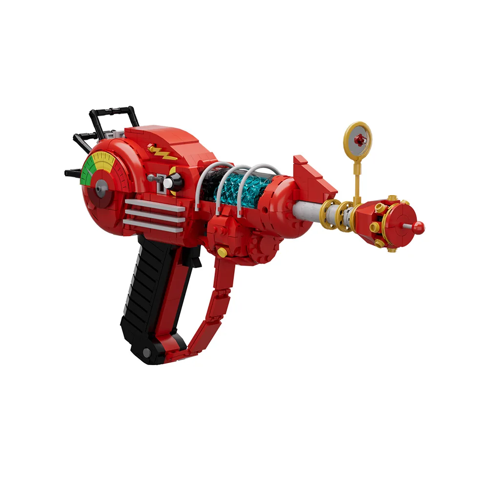 Gorbicks MOC Red Call of Duty Ray Gun Model Bricks DIY Game Weapon Building Blocks Kit Props Toys For Birthday Gifts 4
