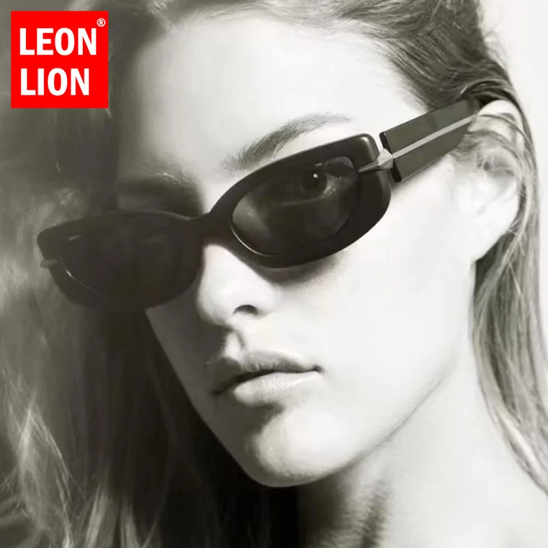 

LeonLion 2023 Small Cateye Sunglasses Women Vintage Luxury Eyewear Women/Men Brand Designer Glasses Women Lents De Sol Mujer