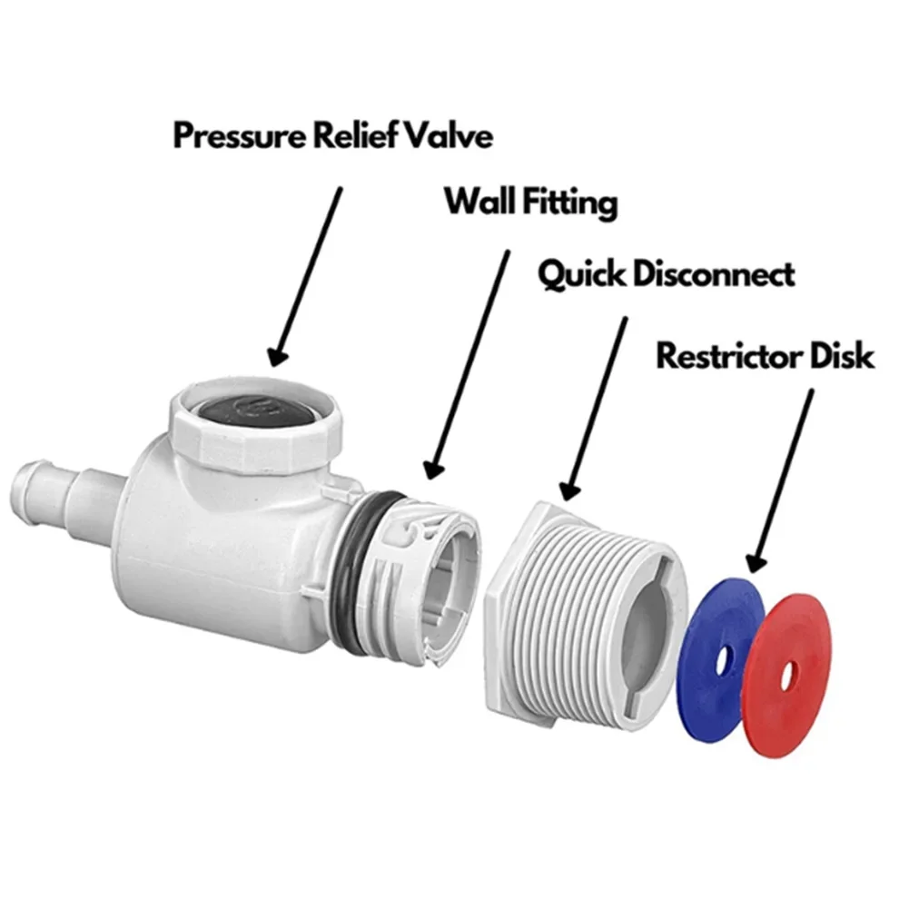 9-100-9001 UWF Connector Assembly Replacement UWF Wall Fitting Connector Assembly for Zodiac Polaris 280 380 3900 Pool Cleaners
