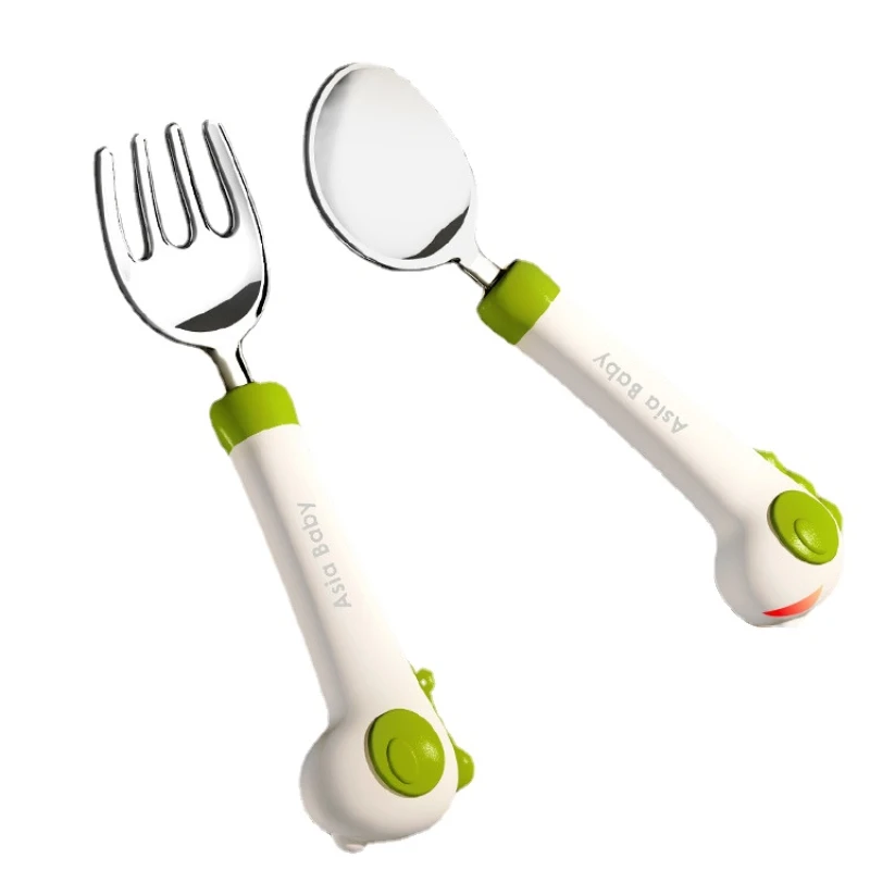 hxl-spoon-eat-learning-training-tableware-baby-fork-self-eating-stainless-steel-meal-spoon