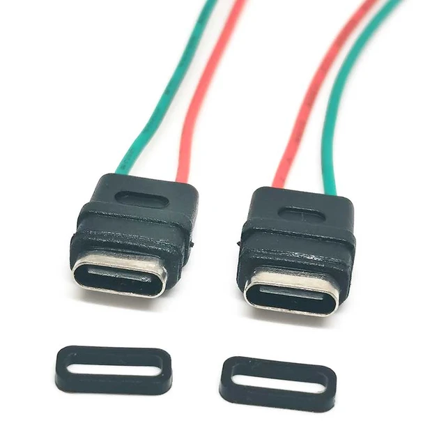 1-20PCS USB Typ c Wasserdichten Stecker Schweißen Draht Weibliche Buchse  High Aktuelle Schnelle Lade Port Lade Interface jack - AliExpress