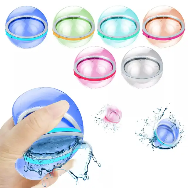 Reusable Bomb Water Balloons Quick Filling Self Sealing Waterfall Ball Summer Outdoor Pool Toy for Kids & Adults Water Games 5
