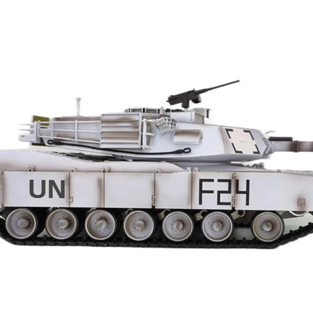 1:16 RC 탱크 헨글롱 TK7.0 메인보드 플라스틱 M1A2 에이브람스 3918 무선 조종 트랙형 자동차 배럴 리코일 BB IR 스틸 기어박스